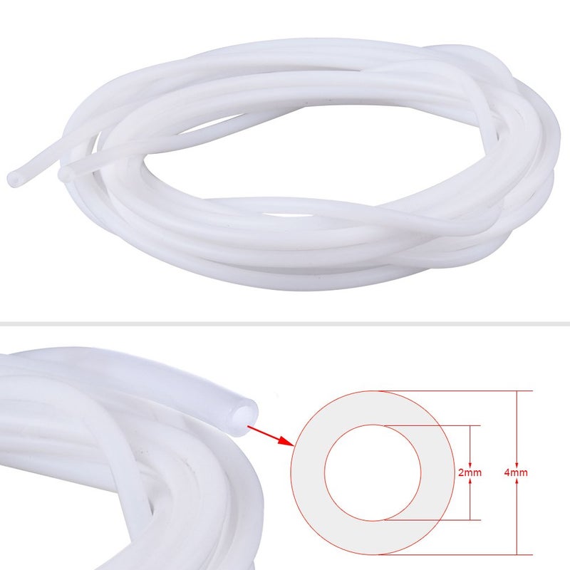 SIQUK 5 Pieces Teflon Tube PTFE Tubing (1M) with 10 Pieces PC4-M6 Fittings and 10 Pieces PC4-M10 Fitting Connector for 3D Printer 1.75mm Filament - Image 3